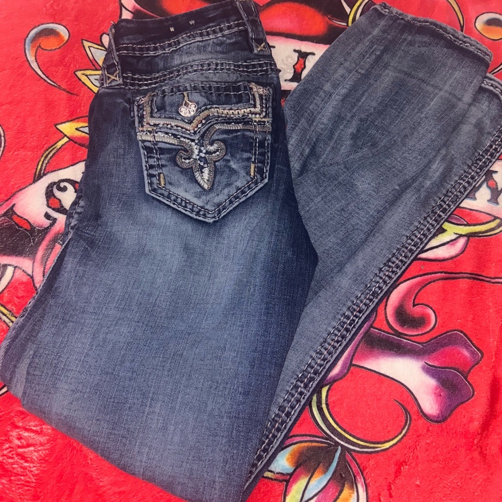 Rock Revival Dark Blue Boot Cut Jeans